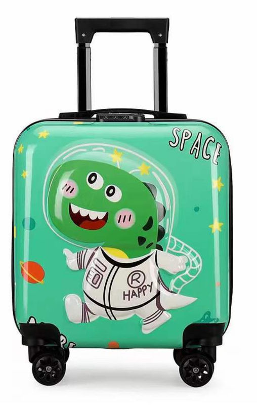 Nuevo dibujo animado en 3D equipaje infantil maleta de alumno de gran capacidad universal combinación de ruedas cerradura maleta al por mayor 18