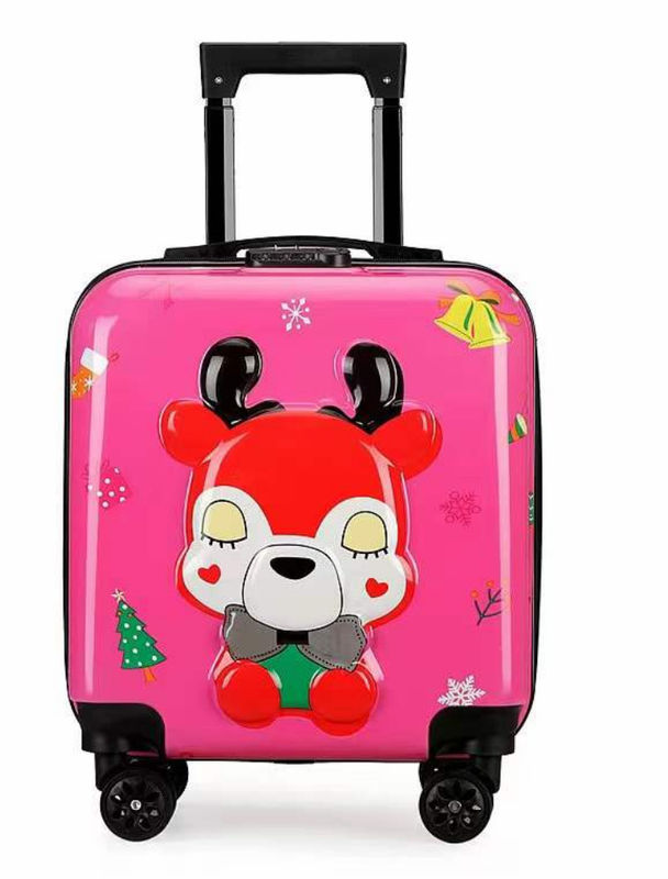 Venta al por mayor Hot Design Personalizado dibujos animados desmontables niños Tranvía Bolso de equipaje escolar para niños con ruedas