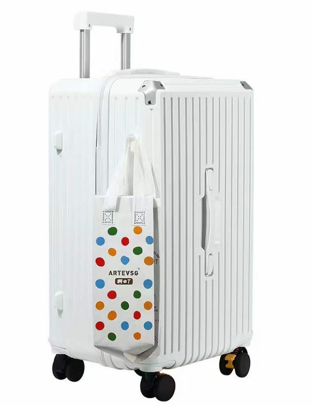 Nuevo diseño fábrica mayorista maleta de gran capacidad llevar equipaje PC ABS concha dura ruedas giratorias combinación de cerradura