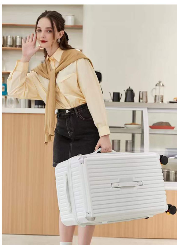 Nuevo diseño fábrica mayorista maleta de gran capacidad llevar equipaje PC ABS concha dura ruedas giratorias combinación de cerradura