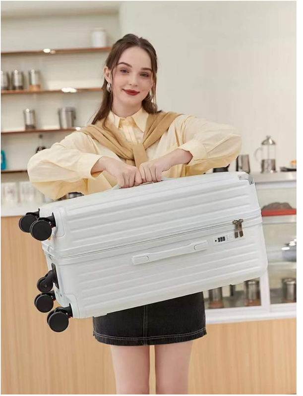 Nuevo diseño fábrica mayorista maleta de gran capacidad llevar equipaje PC ABS concha dura ruedas giratorias combinación de cerradura