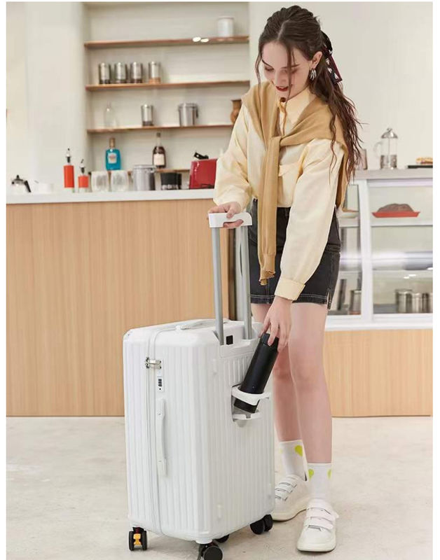 Nuevo diseño fábrica mayorista maleta de gran capacidad llevar equipaje PC ABS concha dura ruedas giratorias combinación de cerradura
