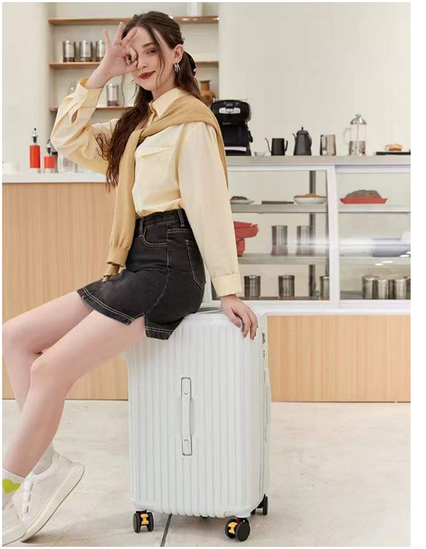 Nuevo diseño fábrica mayorista maleta de gran capacidad llevar equipaje PC ABS concha dura ruedas giratorias combinación de cerradura