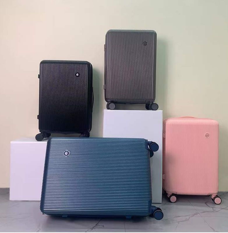 Cuadro de cremallera puerto USB conjunto de equipaje con soporte de taza carruaje de viaje bolsa de alta calidad ABS maleta de equipaje