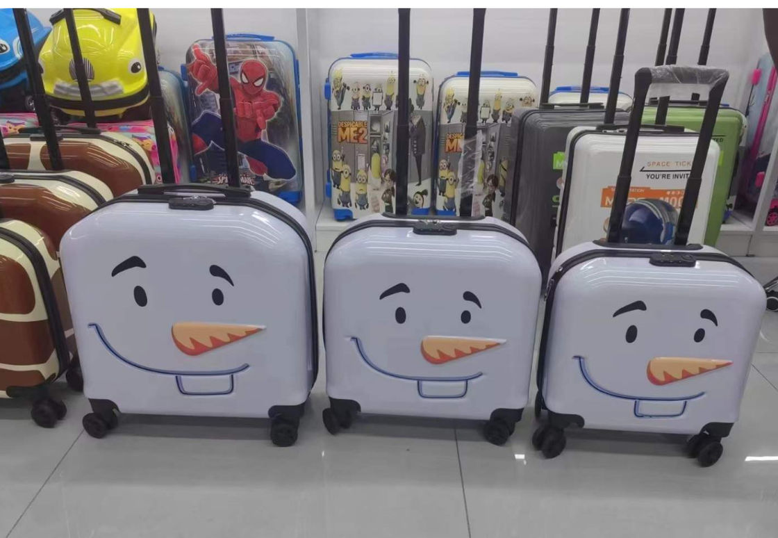 Nuevo diseño de 18 pulgadas Universal de ruedas de la caja del carrito de la moda de los niños de dibujos animados de la caja del carrito de la caja lindo 3D de estereo de la caja del regalo