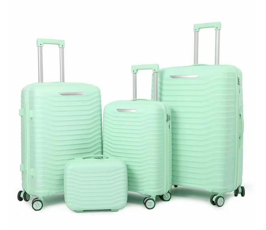 Fábrica mayorista de alta calidad concha dura moda 360 grados ruedas giratorias Pp equipaje conjunto para el viaje