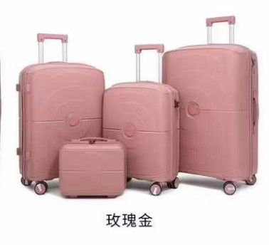 Moda equipaje para viajes mayorista 3 piezas maleta de girador de PP maletas duraderas maletas estuches de colores múltiples conjuntos de Pp
