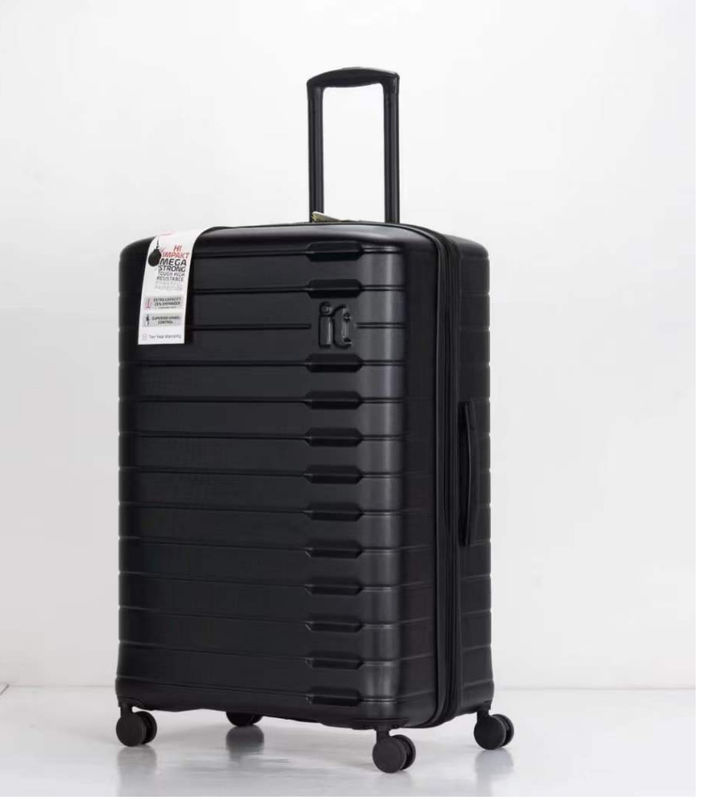 Negro PP irrompible más reciente maleta duradera bolsa de viaje 28 expandible TSA Lock equipaje conjuntos para viajes de negocios