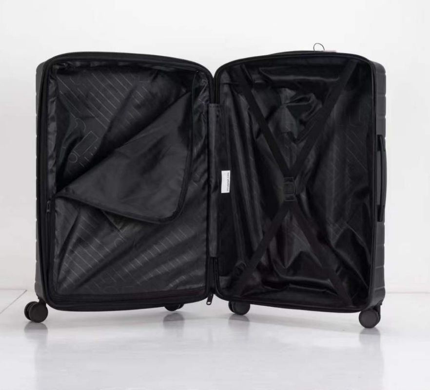 Negro PP irrompible más reciente maleta duradera bolsa de viaje 28 expandible TSA Lock equipaje conjuntos para viajes de negocios