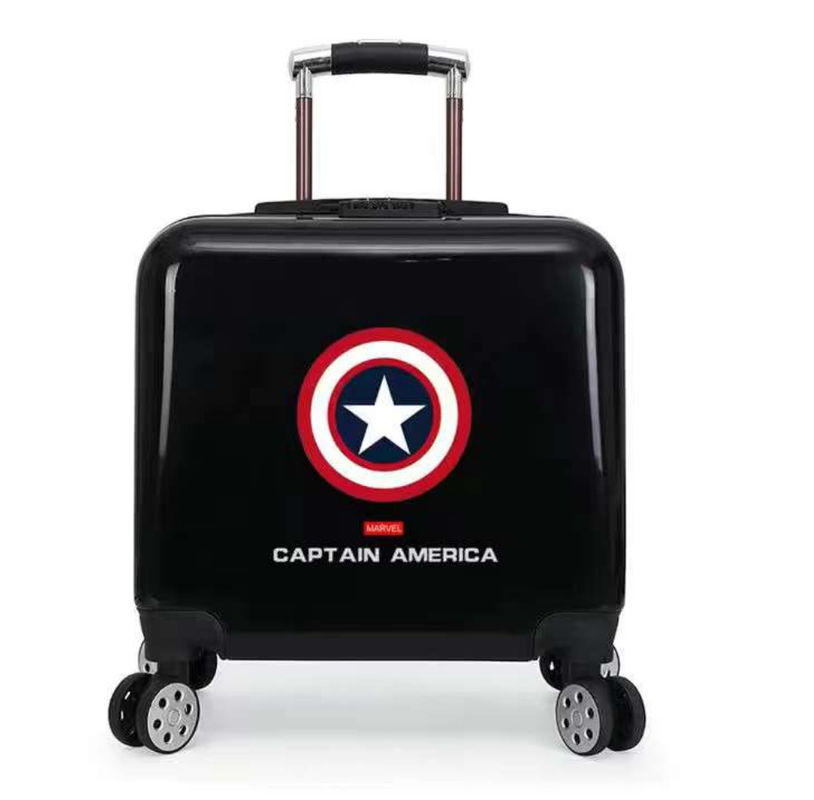 Venta al por mayor 18 pulgadas ABS + PC Personalizar Carry On Kids Valija de viaje niños Bolso de equipaje del carrito