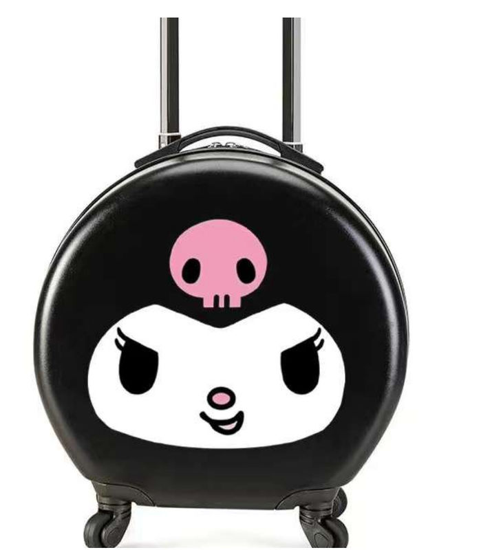 18 pulgadas portátil maleta en ruedas viajes equipaje rodante niños equipaje redondeado cabina carruaje bolso lindo maleta pequeña