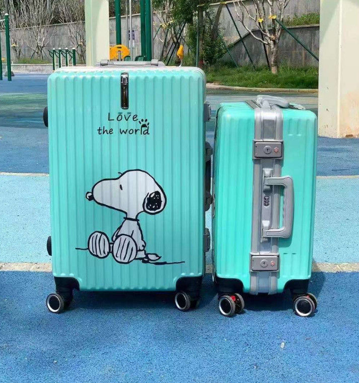 Set de equipaje de viaje para mujeres de moda 056 Nueva bolsa desmontable con girador para niños maleta de cartón