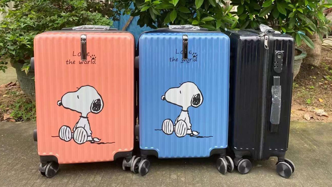 Set de equipaje de viaje para mujeres de moda 056 Nueva bolsa desmontable con girador para niños maleta de cartón