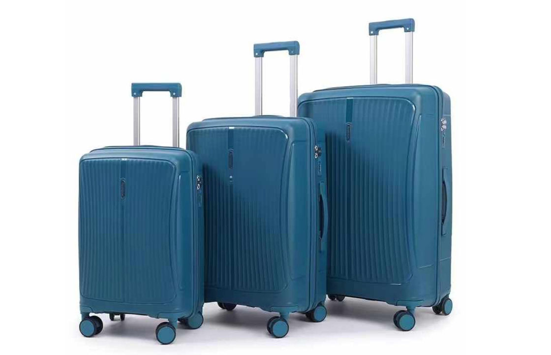 Nuevo estilo de alta calidad de la moda de viaje maleta de equipaje conjunto de PP de cáscara dura de carrito de ruedas giratorias bolsa de equipaje
