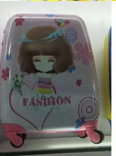 Unisex de 18 pulgadas Impresión personalizada Niños Carro Casilla dura Equipaje rueda giratoria Niños Maleta Equipaje con rueda giratoria